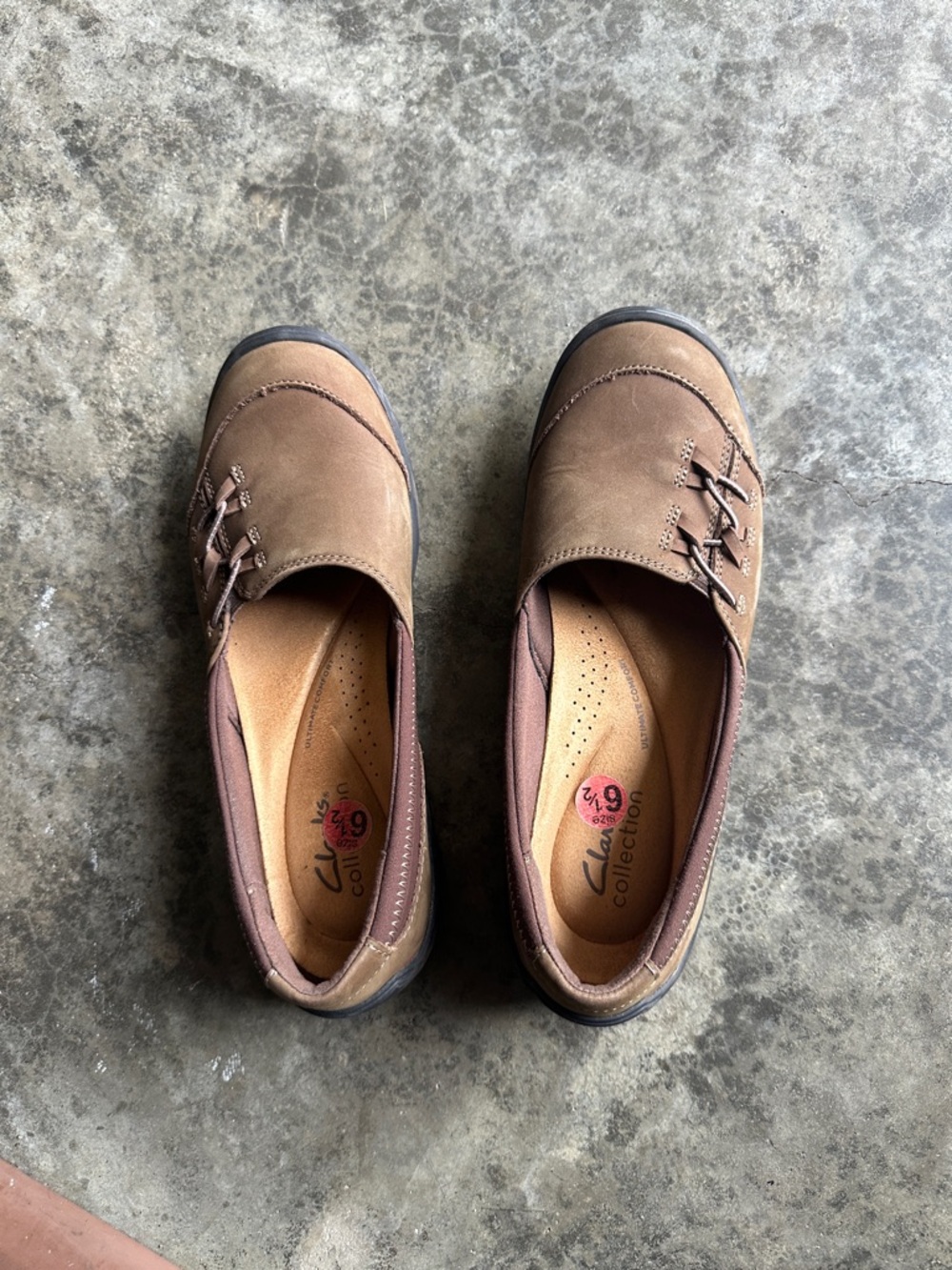 Clarks Women's Brown Leather Loafers
